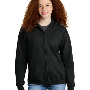 Gildan ®  Youth Heavy Blend ™  Full-Zip Hooded Sweatshirt. 18600B