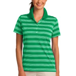 DISCONTINUED   Nike Ladies Dri-FIT Tech Stripe Polo. 578678