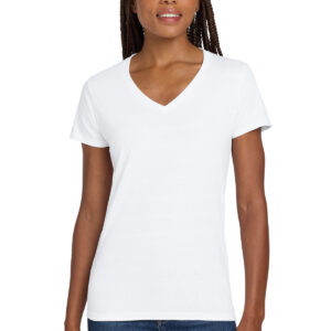 Gildan ®  Women's Heavy Cotton ™  100% Cotton V-Neck T-Shirt. 5V00L
