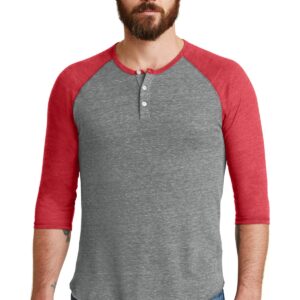DISCONTINUED  Alternative Eco-Jersey ™  3/4-Sleeve Raglan Henley. AA1989