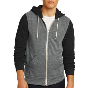 DISCONTINUED  Alternative Colorblock Rocky Eco ™ -Fleece Zip Hoodie. AA32023