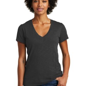 DISCONTINUED  Alternative Women's Weathered Slub So-Low V-Neck Tee. AA6097