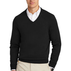 Brooks Brothers ®  Cotton Stretch V-Neck Sweater BB18400
