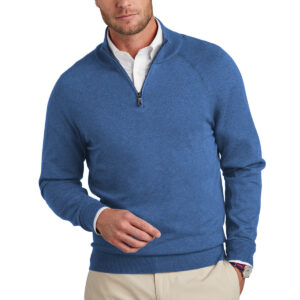 Brooks Brothers ®  Cotton Stretch 1/4-Zip Sweater BB18402