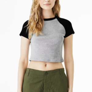 BELLA+CANVAS ®  Women's Micro Rib Raglan Baby Tee BC1201