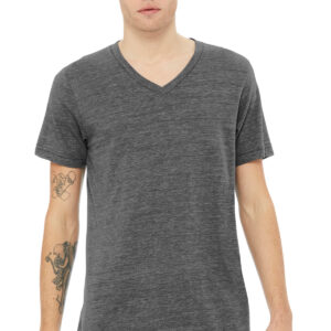 BELLA+CANVAS ®  Unisex Textured Jersey V-Neck Tee BC3655