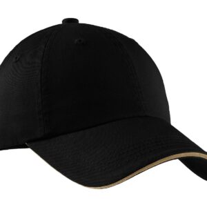 Port Authority ®  Sandwich Bill Cap with Striped Closure.  C830
