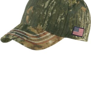 Port & Co ™  Americana Contrast Stitch Camouflage Cap. C909