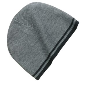 DISCONTINUED  Port & Company ®  Fine Knit Skull Cap with Stripes.   CP93