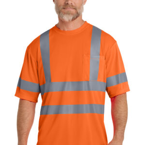 CornerStone ®  - ANSI 107 Class 3 Short Sleeve Snag-Resistant Reflective T-Shirt. CS408