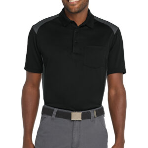 CornerStone ®  Select Snag-Proof Two Way Colorblock Pocket Polo. CS416