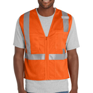 CornerStone  ®  ANSI 107 Class 2 Mesh Zippered Vest. CSV102