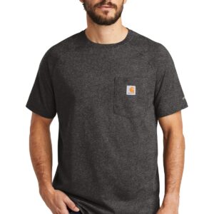 DISCONTINUED  Carhartt Force  ®  Cotton Delmont Short Sleeve T-Shirt. CT100410