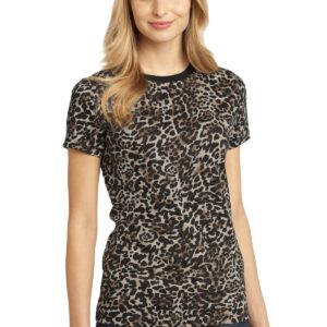 DISCONTINUED  District ®  - Ladies Perfect Weight ®  Camo Crew Tee DM104CL