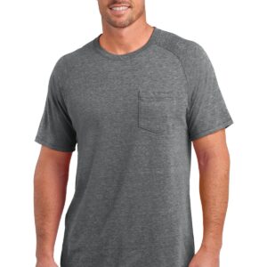 DISCONTINUED  District Made ®  Mens Tri-Blend Pocket Tee. DM340