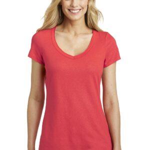 DISCONTINUED  District Made ®  Ladies Shimmer V-Neck Tee. DM456