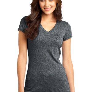 DISCONTINUED  District ®  - Juniors Microburn ®  V-Neck Tee. DT261