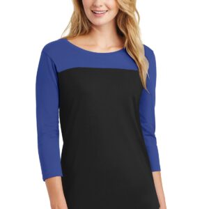 DISCONTINUED  District ®  Women's Rally 3/4-Sleeve Tee. DT2700