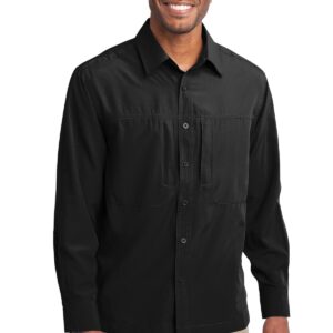 DISCONTINUED  Eddie Bauer ®  - Long Sleeve Performance Travel Shirt. EB604