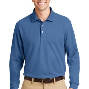 DISCONTINUED  Port Authority ®  Long Sleeve EZCotton™ Pique Polo. K800LS