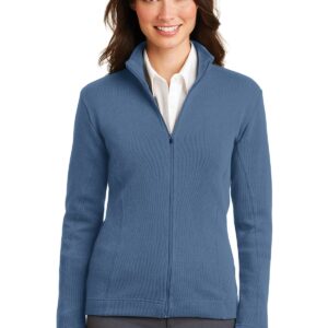 DISCONTINUED  Port Authority ®  Ladies Flatback Rib Full-Zip Jacket.  L221