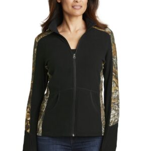 DISCONTINUED  Port Authority ®  Ladies Camouflage Microfleece Full-Zip Jacket. L230C