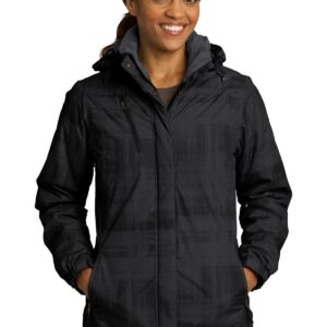 DISCONTINUED  Port Authority ®  Ladies Brushstroke Print Insulated Jacket. L320