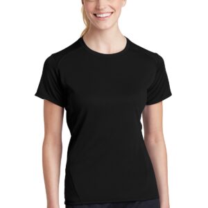 DISCONTINUED  Sport-Tek ®  Ladies Dry Zone ®  Raglan Accent T-Shirt. L473