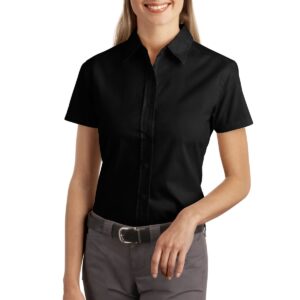 DISCONTINUED  Port Authority® Ladies Short Sleeve Easy Care, Soil Resistant Shirt.  L507