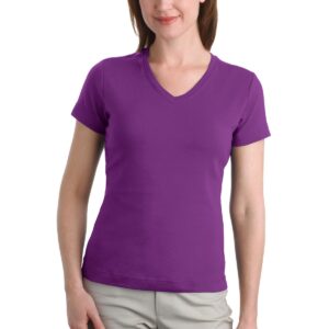 DISCONTINUED  Port Authority ®  Ladies Modern Stretch Cotton V-Neck Shirt. L516V