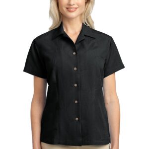DISCONTINUED  Port Authority ®  Ladies Patterned Easy Care Camp Shirt. L536