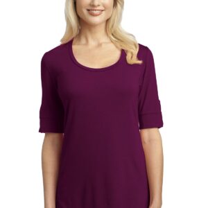 DISCONTINUED  Port Authority ®  Ladies Concept Scoop Neck Shirt. L541