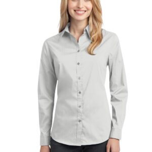 DISCONTINUED  Port Authority ®  Ladies Stretch Poplin Shirt. L646