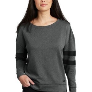 DISCONTINUED  New Era  ®  Ladies Tri-Blend Fleece Varsity Crew LNEA513