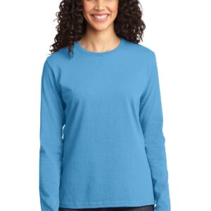 Port & Co ™  Women's Long Sleeve Core Cotton Tee. LPC54LS