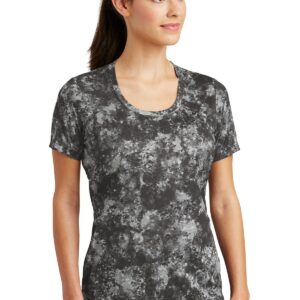 DISCONTINUED  Sport-Tek ®  Ladies Mineral Freeze Scoop Neck Tee. LST330
