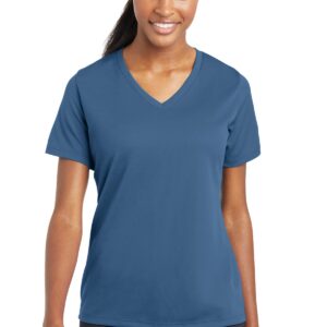 Sport-Tek ®  Women's PosiCharge ®  RacerMesh ®  V-Neck Tee. LST340