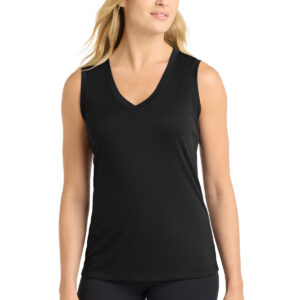 Sport-Tek ®  Women's Sleeveless PosiCharge ®  Competitor™ V-Neck Tee. LST352