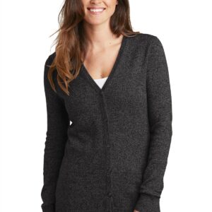 DISCONTINUED  Port Authority  ®  Women's Marled Cardigan Sweater. LSW415