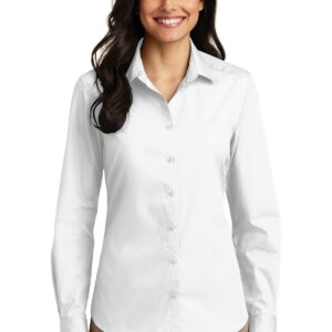 Port Authority ®  Women's Long Sleeve Carefree Poplin Shirt. LW100
