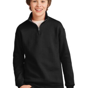 DISCONTINUED  JERZEES ®  Youth NuBlend ®  1/4-Zip Cadet Collar Sweatshirt. 995Y