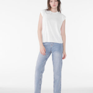 BELLA+CANVAS ®  Women's Flowy Muscle Tee with Rolled Cuffs BC8804