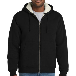 CornerStone ®  Heavyweight Sherpa-Lined Hooded Fleece Jacket. CS625