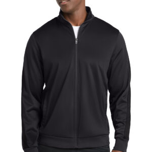 Sport-Tek  ®  Tricot Sleeve Stripe Track Jacket. JST94