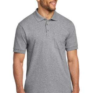 Port & Co   Core Blend Jersey Knit Pocket Polo. KP55P