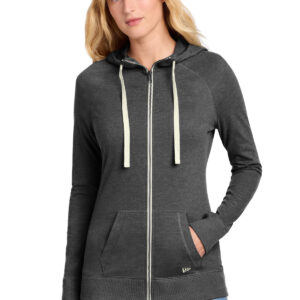 New Era ®  Women's Sueded Cotton Blend Full-Zip Hoodie. LNEA122