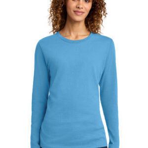 Port & Co   Women's Long Sleeve Core Cotton Tee. LPC54LS