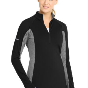Sport-Tek ®  Women's Sport-Wick ®  Stretch Contrast 1/4-Zip Pullover. LST854