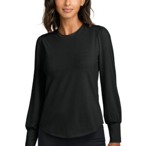 Mercer+Mettle ®  Women's Stretch Jersey Long Sleeve Blouson Top MM1019