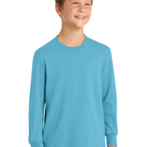 Port & Co   Youth Long Sleeve Core Cotton Tee. PC54YLS